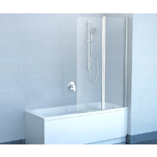  Chrome CVS2-100 jobbos szatén+transparent kádparaván kád, zuhanykabin