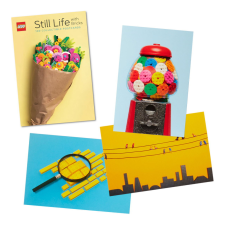 Chronicle Books LEGO® Csendélet kockákkal doboz 100 db képeslappal kreatív és készségfejlesztő