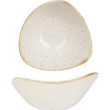 Churchill Mélytányér, Churchill Stonecast Barley White, 15,3 cm, háromszög alakú tányér és evőeszköz