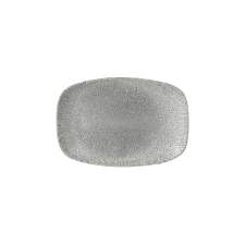 Churchill »Raku« »Jasper Grey« lapos tányér, téglalap alakú, hossza: 237 mm tányér és evőeszköz