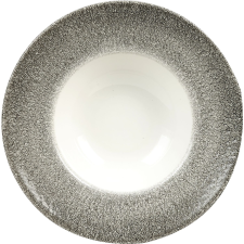 Churchill »Raku« »Quartz Black« Mély tányér, perem, ø: 280 mm tányér és evőeszköz