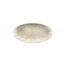Churchill »Stone« »Agate grey« lapos tányér, ovális, hossza: 299 mm tányér és evőeszköz