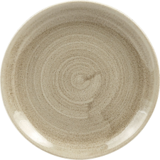 Churchill »Stonecast« »Antique Taupe« lapos tányér, coup, ø: 165 mm tányér és evőeszköz