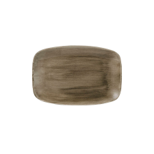 Churchill „Stonecast“ „Antique Taupe“ lapos tányér, téglalap alakú, hossza: 300 mm tányér és evőeszköz