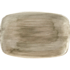 Churchill »Stonecast« »Antique Taupe« lapos, téglalap alakú tányér, hossza: 355 mm tányér és evőeszköz