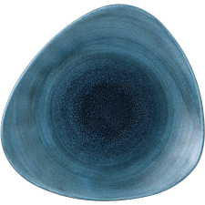 Churchill »Stonecast« »Aqueous Lagoon« lapos tányér, háromszög alakú, ø: 310 mm tányér és evőeszköz