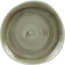 Churchill »Stonecast« »Burnished Green« lapos tányér, organikus, ø: 210 mm tányér és evőeszköz