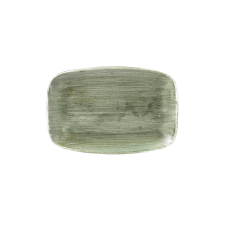 Churchill »Stonecast« »Burnished Green« lapos tányér, téglalap alakú, hossza: 355 mm tányér és evőeszköz