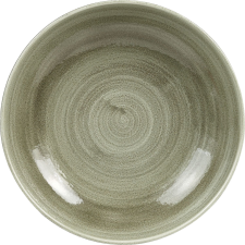 Churchill »Stonecast« »Burnished Green« mély tányér, coup, ø: 248 mm tányér és evőeszköz