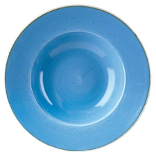 Churchill STONECAST CORNFLOWER BLUE kerámia széles peremes, mély tányér 28cm 1db, SCFSVWBL1 tányér és evőeszköz