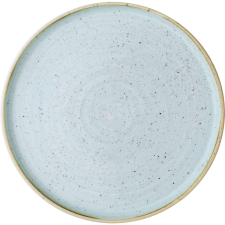 Churchill »Stonecast« »Duck Egg Blue« lapos tányér, emelt peremmel, ø: 260 mm tányér és evőeszköz
