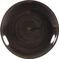 Churchill »Stonecast« »Iron Black« lapos tányér, coup, ø: 165 mm tányér és evőeszköz