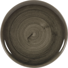 Churchill »Stonecast« »Iron Black« lapos tányér, coup, ø: 324 mm tányér és evőeszköz