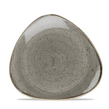 Churchill STONECAST PEPPERCORN GREY kerámia, háromszög tányér 22,9cm,1db, SPGSTR91 tányér és evőeszköz