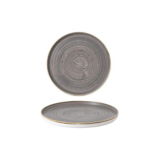 Churchill STONECAST PEPPERCORN GREY kerámia peremes lapos tányér, walled 27,5cm 1db, SPGSWP281 tányér és evőeszköz
