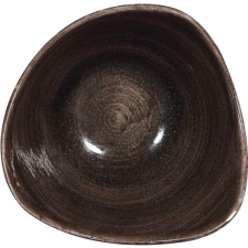 Churchill Tálaló tányér, Churchill Stonecast Iron Black, 15,3 cm, háromszögalakú tányér és evőeszköz