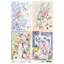 Ciao Bella Rizspapír A4 - Enchanted land cards - Enchanted Land - Rice Paper (1 ív) decoupage papír