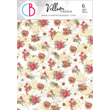 Ciao Bella Vellum papírkészlet A4 - Dear Santa - Vellum Paper Patterns (1 csomag) decoupage papír