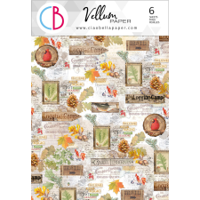 Ciao Bella Vellum papírkészlet A4 - Into the Wild - Vellum Paper Patterns (1 csomag) decoupage papír