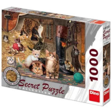  Cicák 1000 darabos titkos puzzle puzzle, kirakós