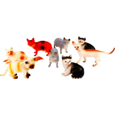  Cicák, 7,5 cm, 8 db HB305/8 játékfigura