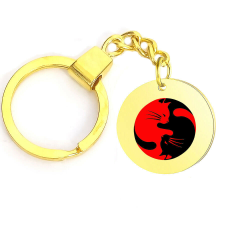  Cicás yin yang kulcstartó több színben és formában kulcstartó