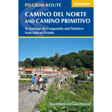 Cicerone Press Camino útikönyv, Camino del Norte and Camino Primitivo To Santiago de Compostela and Finisterre from Irun or Oviedo, Cicerone 2019 angol térkép