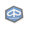 CIF Piaggio 25x30mm-es alumínium ragasztandó embléma - Vespa PX, PE 80, 125, 200