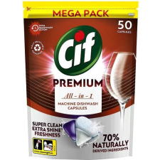  Cif Premium Clean All in 1 Normál mosogatógép kapszula 50 db tisztító- és takarítószer, higiénia