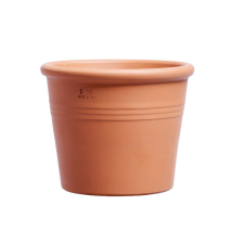  Cilindro agyagcserép terrakotta 18cm kerti tárolás