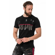 Cipo & Baxx CIPO&BAXX DIVATOS FÉRFI PÓLÓ CT733 FEKETE