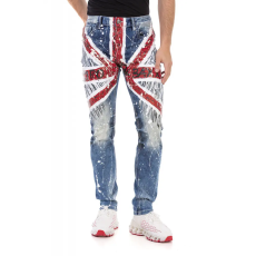 Cipo & Baxx CIPO&BAXX REGULAR FIT FÉRFI FARMERNADRÁG CD714 BLUE
