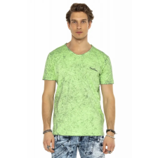 Cipo &amp; Baxx DIVATOS FÉRFI PÓLÓ CT550 NEON GREEN férfi póló