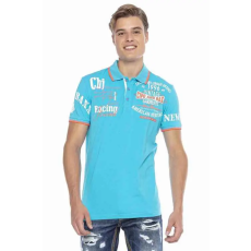 Cipo & Baxx DIVATOS FÉRFI PÓLÓ CT603 TURQUOISE