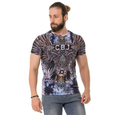 Cipo &amp; Baxx DIVATOS FÉRFI PÓLÓ CT719 BLACK férfi póló