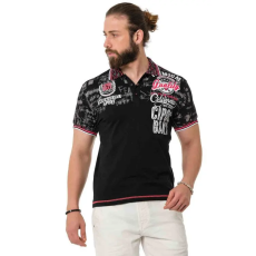 Cipo & Baxx DIVATOS FÉRFI PÓLÓ CT738 BLACK