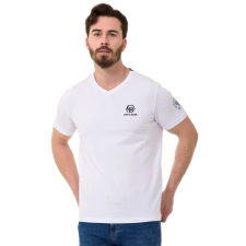 Cipo &amp; Baxx DIVATOS FÉRFI PÓLÓ CT740WHITE férfi póló