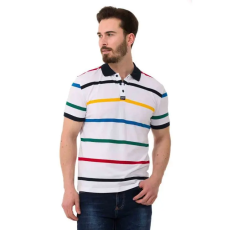Cipo & Baxx DIVATOS FÉRFI PÓLÓ CT749 WHITE