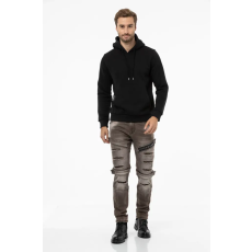 Cipo & Baxx FÉRFI PAMUT PULÓVER CL557 BLACK