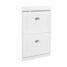  Cipőpolc, 2-soros, fehér, SEBER TYP 1 bútor