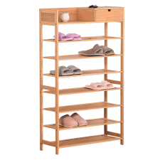  Cipőpolc, 7 soros, bambusz, KATLEY bútor