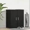  Cipőszekrény polcokkal Fekete tölgy 60 x 35 x 70 cm Faanyag