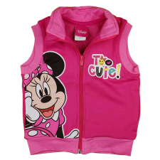  Cipzáras mellény belül bolyhos pamut anyagból, Minnie mintával - 98-as méret gyerek mellény