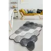  Circle Fürdőszoba szőnyeg szett (2 darab) Szürke világosszürke fehér