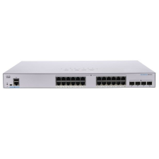 Cisco CBS350-24P-4G-EU 24 Port Gigabit PoE+ + 4 SFP Switch (CBS350-24P-4G-EU) hub és switch