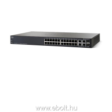 Cisco SF300-24PP 24-port 10/100 PoE+ Managed Switch w/Gig Uplinks hub és switch
