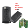 Citroen 2 gombos bicskakulcs ID46 433Mhz ASK