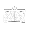CL BRAKES utcai szinterelt fékbetétek - 2247RX3