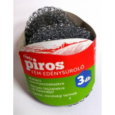 CLAFF Ipari és Kereskedelmi Kft. Piros Fém Edénysúroló 3 db tisztító- és takarítószer, higiénia