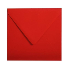 Clairefontaine Boríték Clairefontaine Pollen 14x14 cm enyvezett intenzív piros boríték